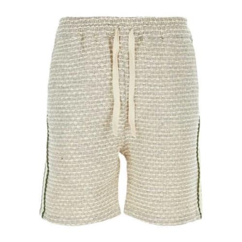 Twee-Tone Tweed Bermuda Shorts Drole de Monsieur , Beige , Heren