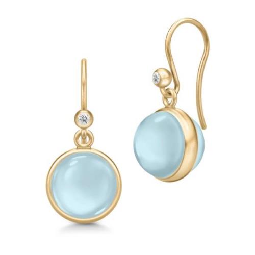 Melkachtige Aqua Prime Oorbellen Julie Sandlau , Blue , Dames