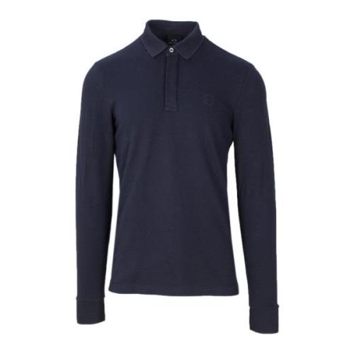 Blauw Polo Shirt Armani Exchange , Blue , Heren