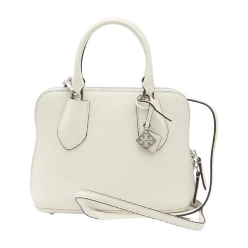 Witte Korrelige Leren Mini Swing Tas Tory Burch , White , Dames