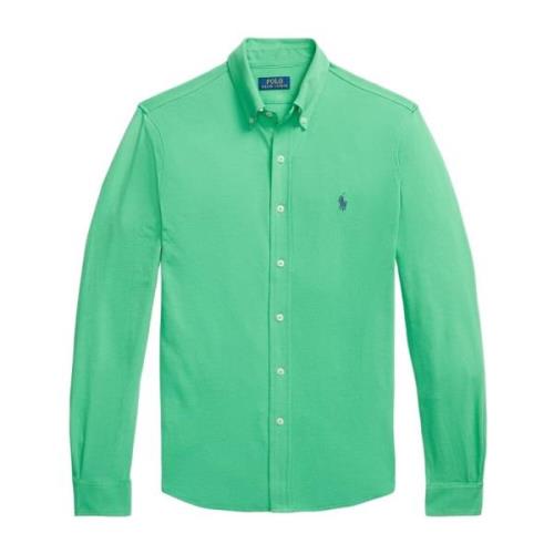 Ultra-Lichte Piqué Overhemd Polo Ralph Lauren , Green , Heren