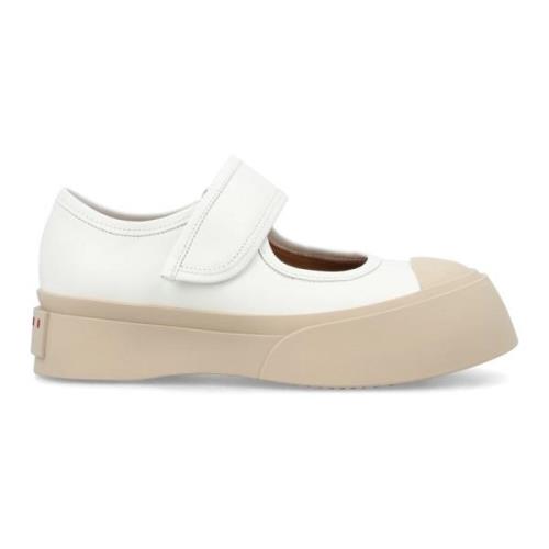 Witte Gesloten Lily Sneakers Marni , White , Dames