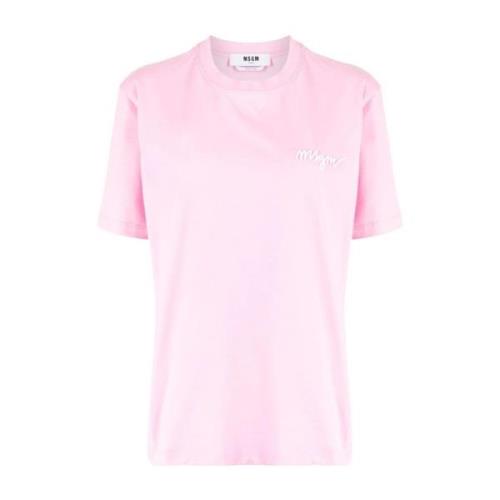 Stijlvolle T-Shirts Msgm , Pink , Dames