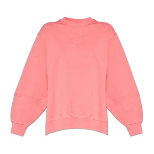 Sweatshirt met logo Moncler , Pink , Dames