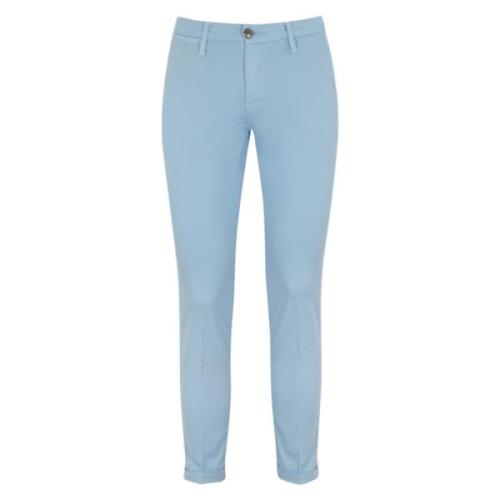 Slim Fit Chino Broek Lichtblauw Re-Hash , Blue , Heren