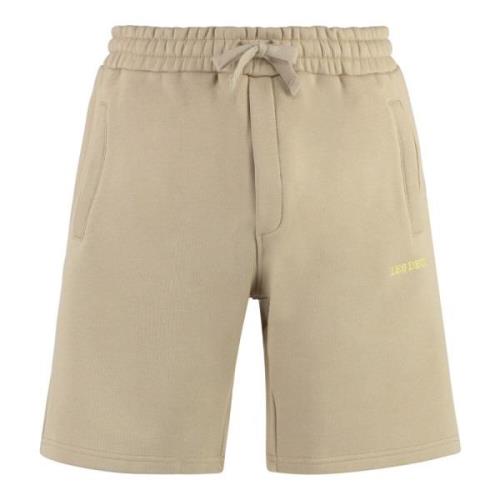 Diego Fleece Shorts van Katoen Les Deux , Beige , Heren