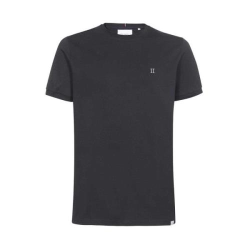 Katoenen Crew-Neck T-Shirt Les Deux , Blue , Heren