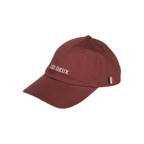 Diego Baseball Cap, Verstelbaar, 100% Katoen Les Deux , Red , Heren