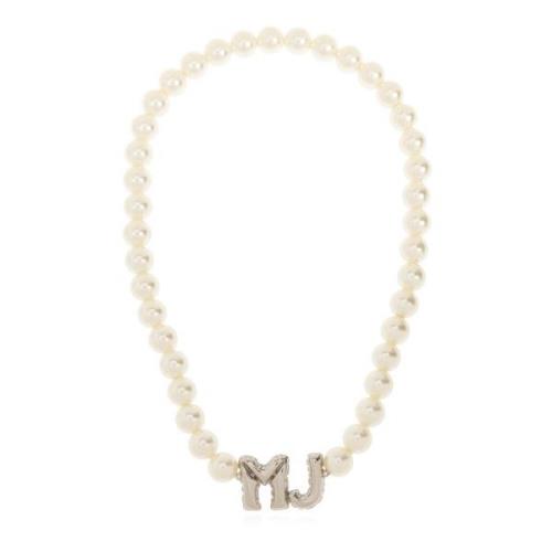 Ketting met logo Marc Jacobs , White , Dames