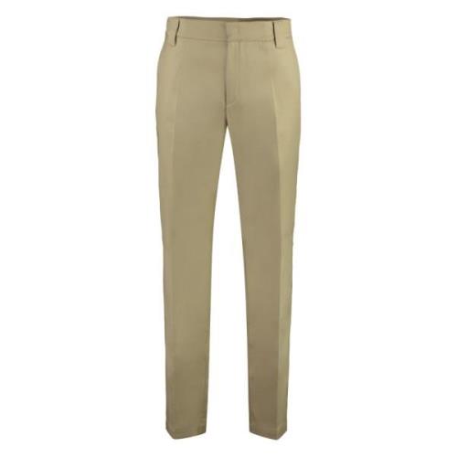 Katoenen gabardine broek met zakken Valentino , Beige , Heren