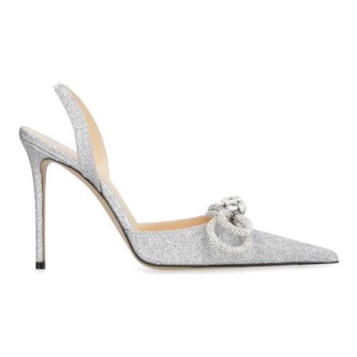 Versierde puntige slingback-pumps Mach & Mach , Gray , Dames