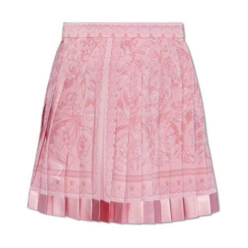 Geplooide rok Versace , Pink , Dames