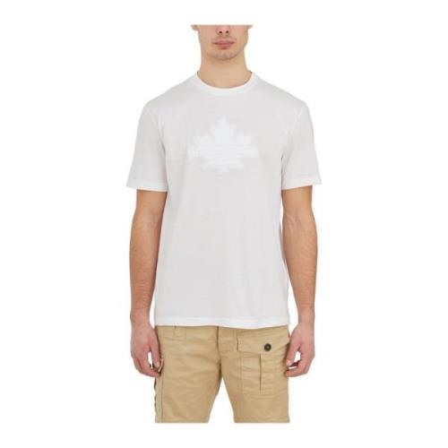 Katoenen T-Shirt Dsquared2 , White , Heren