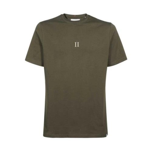 Katoenen Logo T-shirt Les Deux , Green , Heren