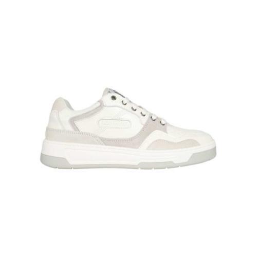 Leren lage sneakers Les Deux , White , Heren