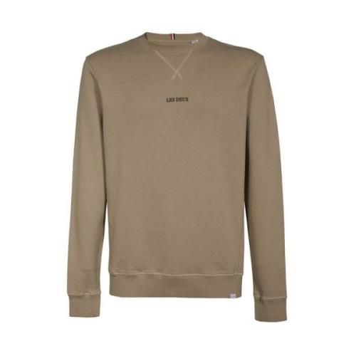 Katoenen sweatshirt met Lens Logo Les Deux , Beige , Heren