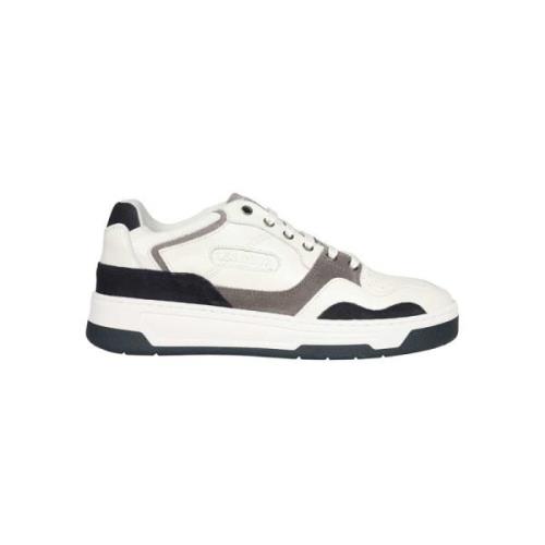 Leren lage sneakers Les Deux , White , Heren