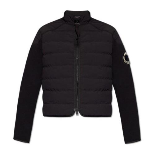 Cardigan met dons voorkant Moncler , Black , Dames