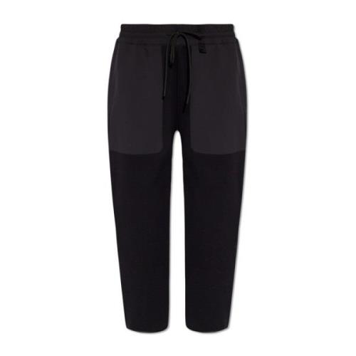 Sweatpants met panelen Moncler , Black , Dames