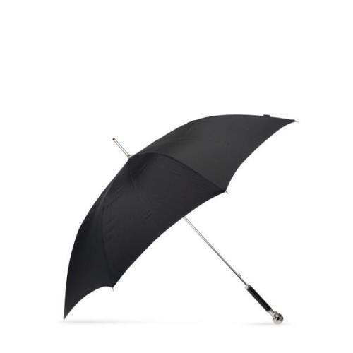 Paraplu met schedelhandvat Alexander McQueen , Black , Heren