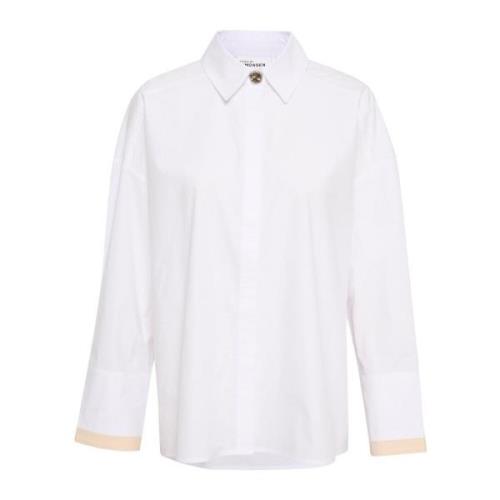 Nillakb Shirt Bluser - Bright White Karen by Simonsen , White , Dames