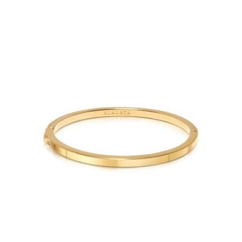 Gouden Simplicity Armband Roestvrij Staal Nialaya , Yellow , Heren