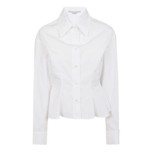Pure White Peplum Shirt Stella McCartney , White , Dames