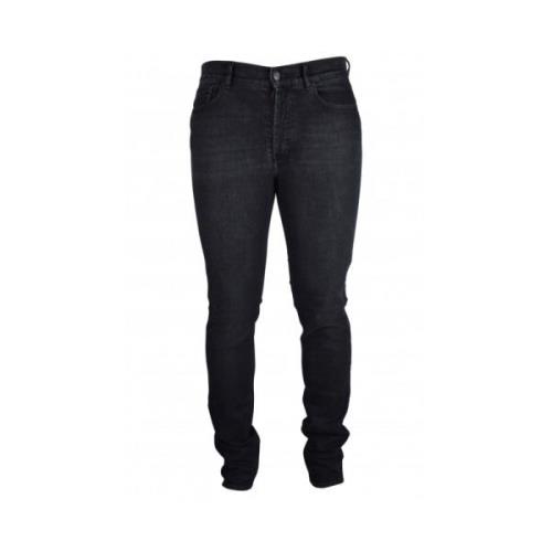 Zwarte Stretch Katoen Slim-Fit Jeans Givenchy , Black , Heren