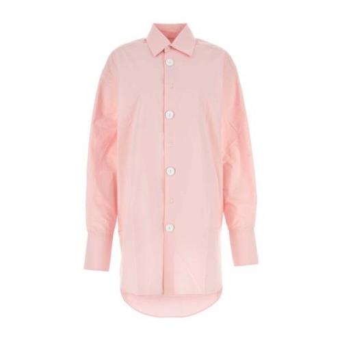 Oversized Roze Poplin Shirt JW Anderson , Pink , Dames