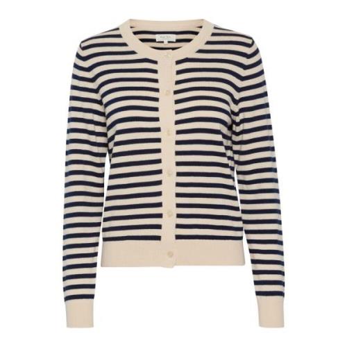 Zachte Cardigan met Grijze Streep Part Two , Multicolor , Dames