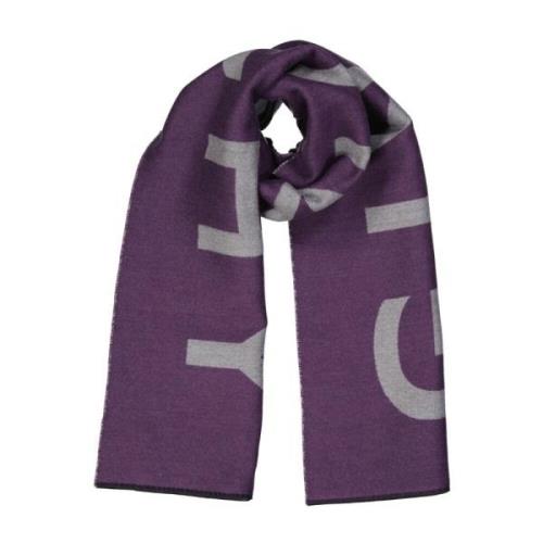 Paarse Sjaal met Logodetail Givenchy , Purple , Heren