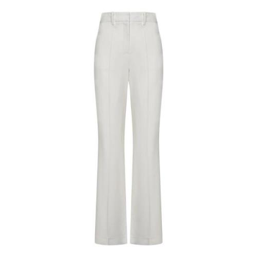 Witte broek met hoge taille en uitlopende pijpen Balmain , White , Dam...