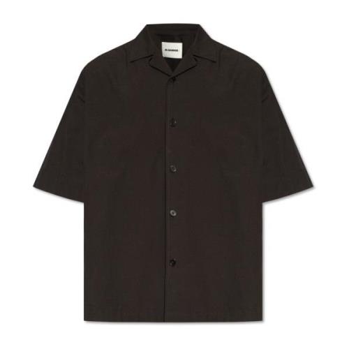 Shirt met patch Jil Sander , Black , Heren