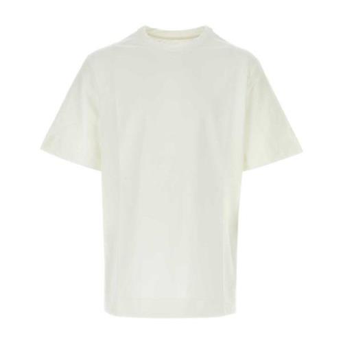 Oversized Wit Stretch Katoenen T-Shirt Jil Sander , White , Heren