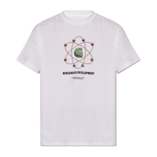 T-shirt met logo Carhartt Wip , White , Heren