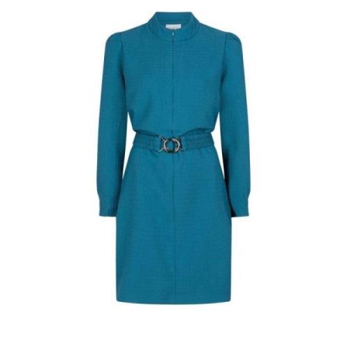 Aya Riemstructuurjurk Dante 6 , Blue , Dames