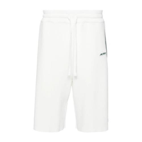 Witte Shorts met Zijstrepen Autry , White , Heren