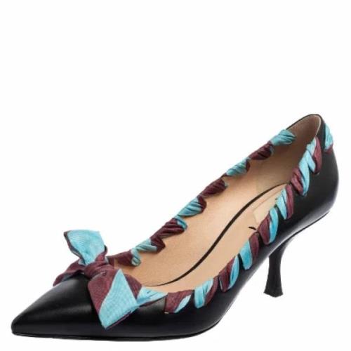 Pre-owned Fabric heels Fendi Vintage , Black , Dames