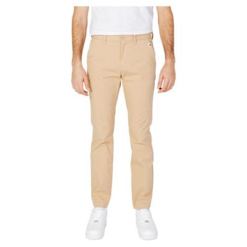 Tapered Chino Broek Tommy Jeans , Beige , Heren