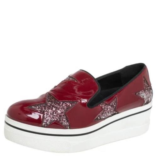 Pre-owned Fabric sneakers Stella McCartney Pre-owned , Red , Dames