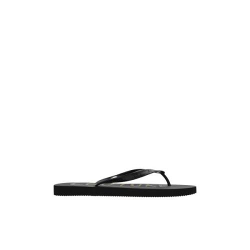 Merk-slides Versace Jeans Couture , Black , Heren