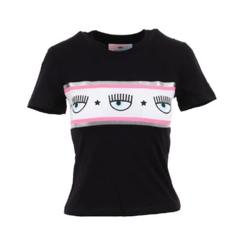 Stijlvol T-shirt voor vrouwen Chiara Ferragni Collection , Black , Dam...