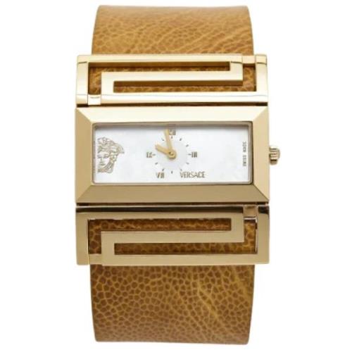 Pre-owned Stainless Steel watches Versace Pre-owned , Beige , Dames