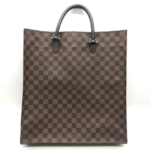 Pre-owned Canvas handbags Louis Vuitton Vintage , Brown , Dames