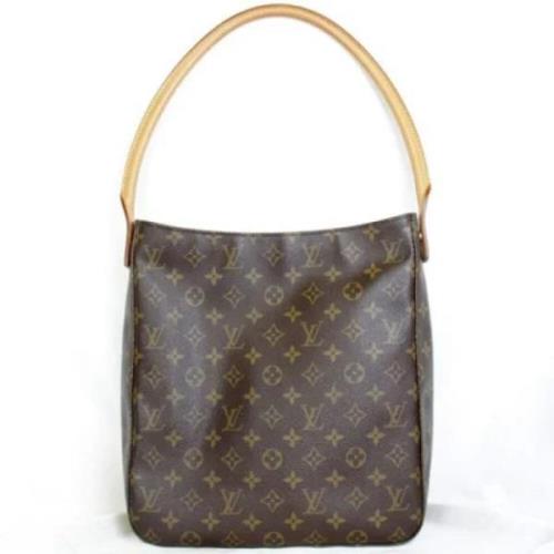 Pre-owned Canvas handbags Louis Vuitton Vintage , Brown , Dames