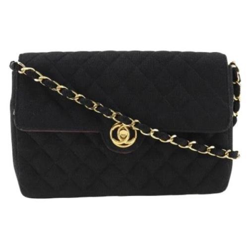 Pre-owned Cotton chanel-bags Chanel Vintage , Black , Dames