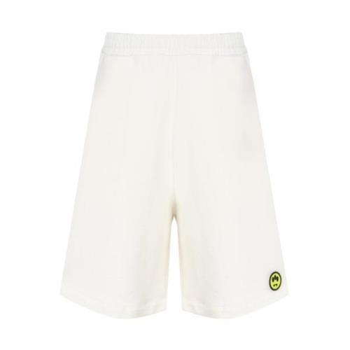 Witte Shorts met Smile Logo Barrow , White , Heren
