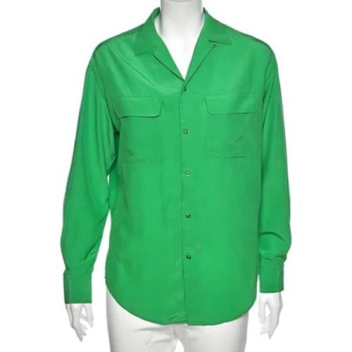 Pre-owned Silk tops Ralph Lauren Pre-owned , Green , Dames