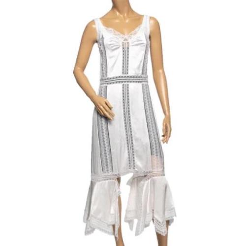Pre-owned Lace dresses Burberry Vintage , White , Dames
