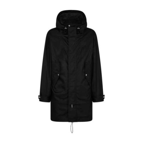 Layered Suburbs Parka Dsquared2 , Black , Heren